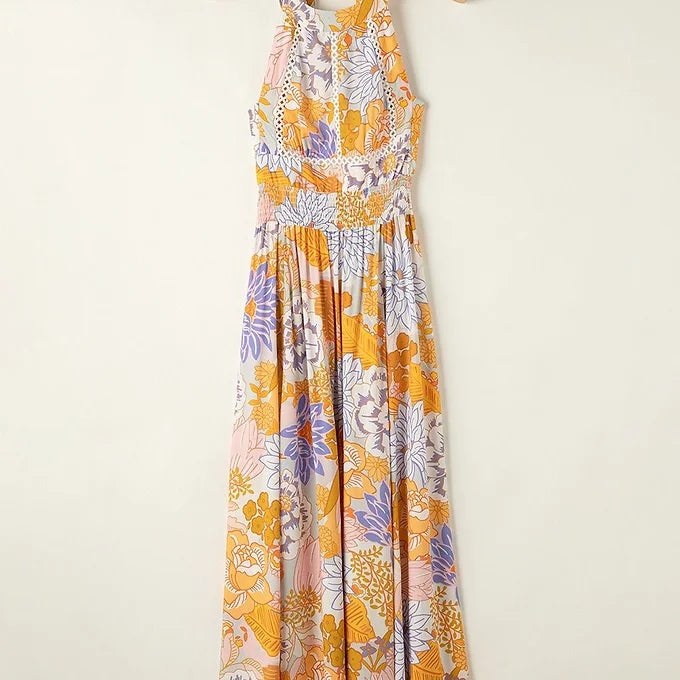 Orange Boho Maxi Dress