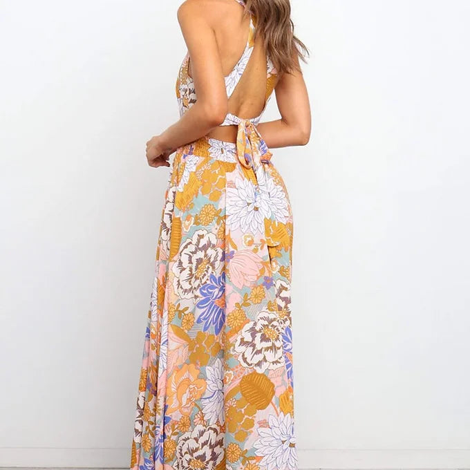 Orange Boho Maxi Dress